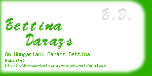 bettina darazs business card